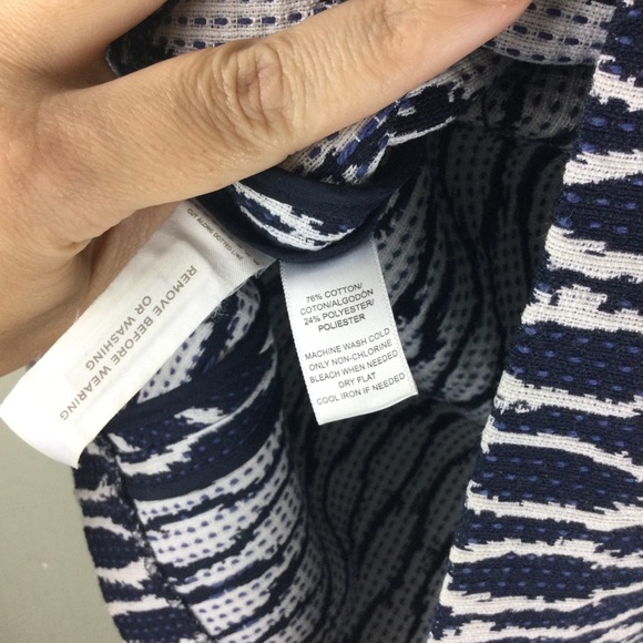 Loft Overlap Split Hem Geometric Dot Print Skirt - Picture 6 of 6